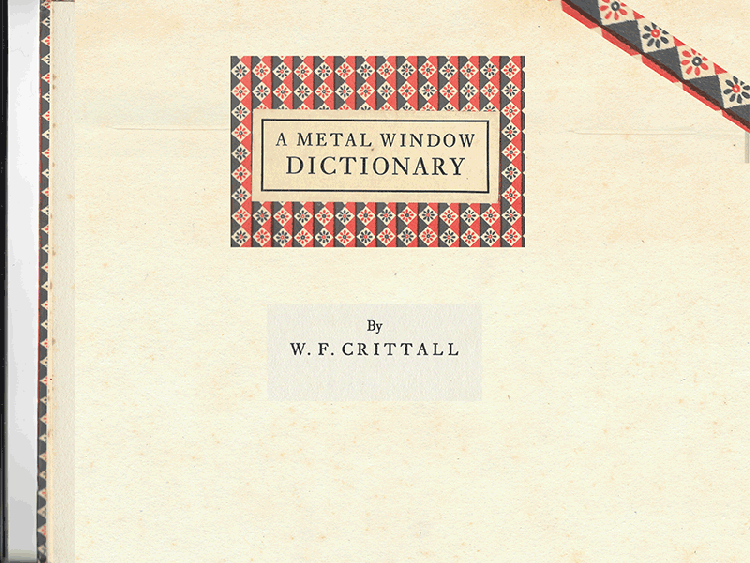 A Metal Window Dictionary Poetry Sam Kemp